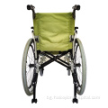 Евтина безопасност и издръжлив ръчен цвят на зелените цветни инвалидни колички